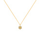 Puli 18K gold natural diamond small flower pendant daisy necklace women's clavicle chain women's high-end simple AU750 neck jewelry 20 points or less, not graded 18K gold custom F-G/excellent white 1 point