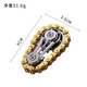 
Gear chain fingertip gyro mechanical chain teeth boring to play with pressure relief artifact adult EDC decompression metal toy [hollow model] gold chain + silver gear small screwdriver