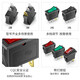 Huijun KCD3 boat switch opening 11*29mm rocker switch electrical power button 3 feet 2 levels green