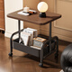 Table à thé Zhuobo Salon Table à thé Table de chevet molleté Table de chevet de table petite table de table de rack de rangement CJ29 Couleur de noix