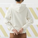 Puma (PUMA) suit cotton women knitted sportswear embroidered LOGO hooded sweatshirt pullover trousers casual pants suit/682158-87+682160-87 L