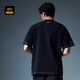 卡宾男装 重磅洗水logo创意涂鸦T恤2025春季新款 煤黑色01（宽松版型） L /175/50