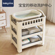Babyviva Baby Diaper Table Baby Touch Care Table Changement Changement de couches de baignoire nouveau-née mobile Tableau de tissu de baignoire + tampon en latex Autre structure de cadre