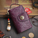 À travers Lumière Luxury Marque Vérineuse en cuir véritable sac, sac de clés en cuir masculin et femme à coupon multifonction du portefeuille de cartes de cartes de grande capacité