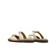 Tianmeiyi women's sandals double bow French flat sole comfortable women's slippers 2025 summer new KT070BH5 beige 38