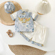 
GOKU one-year-old clothes for boys Chinese style catching weekly dress for infants and young children new Chinese style suit sky blue regular top + pants + hat 80 recommended weight 18-20 Jin [Jin equals 0.5 kg]