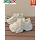 CARTELO light luxury high-end dad shoes for women 2025 spring thick-soled high-rise sports shoes for women niche and versatile casual shoes white shoes FB9905-1 beige 35