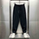 POUM2025 spring and summer new pants for men's thin breathable drooping casual pants straight spring and autumn pleated Harem radish pants JJFS-K275 brown XL