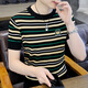 
Bolomido luxury international high-end brand new knitted ice silk short-sleeved men's summer new fashion brand slim high-end round neck 1518 khaki M