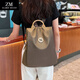 ZLLMGM Oxford Cloth Backpack for Women New Fashion Fashion Large Capacity Travel Backpack Practical Birthday Gift for Wife Khaki - Anti-theft Design is Safer