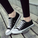 
European Pastoral couple canvas shoes for men 2025 summer new low top casual sports shoes for men trendy and versatile (PJ) 6621 black 36
