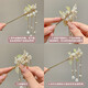 Haarnadel neuer chinesischer Stil High-End-Stil Haarbrötchen Hanfu Kopfschmuck Accessoires Cheongsam Haarnadel Schritt Schütteln Sie Haarzubehör Double Lotus Blumen