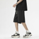 
Foss Phil casual shorts men's summer thin loose breathable quick-drying five-point ice silk out sports straight pants SW-K688 black XL [recommended 140-160Jin [Jin equals 0.5 kg]]