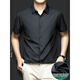 CEO Yageo high-end light luxury ice silk short-sleeved shirt for men in summer cool, non-scalding, anti-wrinkle-free, markless, men. Blue flower stripes light luxury real ice silk. Blue flower stripes S 3890-115Jin [Jin equals 0.5 kg]