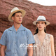 MR DUCK2025 Neues Produkt, leichte und atmungsaktive Panama-Hut, Männer und Frauen, handgepflegtes Baumwoll- und Leinenplaid-Gurtband, Sonnenschutz-Strohhalm MS56328-IVORY BEIGE/COUTWOLLE UND Leinenplaid-Gurtband (57-58cm)