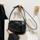 Korean retro saddle bag summer new one-shoulder crossbody bag fashionable simple and versatile women's mobile phone bag dark brown