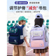 阳光8点小学生书包男女儿童3-6年级减压护脊轻便一二三年级悬浮减负双肩 小号-宝蓝配墨绿(男宝)