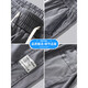 Lee Dprre Jeans Summer Summer Sail Seda delgado Estilo delgado Drapeado suave Cintura elástica FOLED RECTIVAS BIUALES CORRALES 1048/MISO DARK GRIS (Peso recomendado 90-115 Jin [Jin equivale a 0.5 kg])