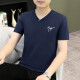 男士短袖t恤2025夏季新款修身潮流百搭体恤ins棉休闲 TB-D7029白色 L 【建议115-130斤】