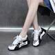 UOSU women's shoes men's shoes sports casual shoes Organza JFR thin breathable mesh dance shoes 9928 black and white [mesh] 34 [women's style]