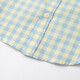 David Bella Ollet sells children's shirts, boys' shirts, cute baby tops, summer clothes, plaid shirts for boys, yellow 80 cm (recommended height 73-80cm)