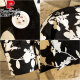 Pierre cardin spring small floral print long-sleeved shirt men's trendy brand pure cotton pattern shirt black and white beach casual jacket top 1049 No. 1 Regular L 121-135Jin [Jin equals 0.5 kg] wear