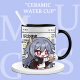 Fu Huashi Las leyes Q Versión Fan Fan Copa de agua Copa Coffee Cafet Copa de agua Copa de agua XR1047-Taza exquisita de mano blanca [copas]