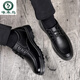 Woodpecker genuine leather casual leather shoes for men's soft bottom layer cowhide daddy's shoes black four seasons 6627 38