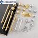 Junmo Französische leichte Luxusschrank-Türgarderobe Messing Griff Modern einfaches, massives Gold Silber Chrom Schrankschubladengriff 6197-Single-Loch-Chrom