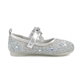 Saturday (St&Sat) Children's Shoes Girls Princess Shoes Spring and Autumn New Children's Crystal Shoes Small Leather Shoes Soft Soled Girls Shoes Baby Girls Shoes Glazed Silver 36 Inner Length Approximately 23.0cm