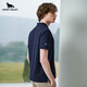 Henry Grant Henry Grant Panda Herren Sommer lässiger britischer Pendler Lapel Short Sleeve Polo Shirt Marine Blue (A-Perl-Perl-Baumwolle) 2xl 52