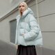 Tambor down jacket women's short detachable hood fashion large silhouette autumn and winter coat thick 530368D frost blue 160