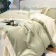 Zhewei Xiaoqing Summer Washing Ice Silk Silk Bedding Sheet Four-Piece Silky Naked Sleeping Quilt Cover Bedding SN7371 Luo Yisha Light Green - Milk Cover [Silky Naked Feel] 0.9 Dormitory Bed Three-Piece Quilt Cover 150*200 Bed Sheet Style '