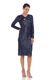 JS Collections Women's Haven Twist Knee Dress, Navy Navy 14