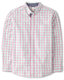 GYMBOReeGymboree Men's Dad and Son Matching Long Sleeve Button-Down Shirt, Allure Pink, M Allure Pink M