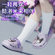 
Pig dad children's slippers for girls 6-12 years old summer home indoor baby girl bathing anti-slip Sanrio hole shoes purple 18