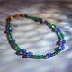 Feiyu Miwu tanzanite bracelet 18k gold beads natural emerald gemstone bracelet niche exquisite bracelet 16cm