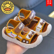 G.Duckkids Little Yellow Duck Sandalias para niños para niños 2025 Nuevos niños de verano SOFT SOFT SOLE BEBY 0-3 NIÑOS Y GIRLES SAND [878 Sandalias] Gris 23 Longitud interna 15 cm