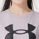 Set de deportes para mujeres de Under Armour 25 Nuevo verano cómodo transpirable camiseta de cola grande tejido tejido de dos piezas Camiseta de dos piezas + camiseta blanca l