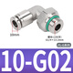 304 stainless steel PC-G threaded pneumatic quick straight connector PL-G trachea quick-insertion elbow with O-ring PL10-G02
