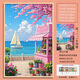 Taoli Shijia Healing Pink Seaside Flower Shop Puzzle 1000 кусочков с фотомами, высокоценными подарками ручной работы для детских образовательных игрушек Summer Seaside-S1047 520 штук с фотомами (перерыв/плакат)