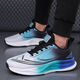 
Men's shoes for spring and summer new style flying woven breathable mesh running shoes soft sole shock-absorbing men's sports trendy shoes LS-826 blue and white 42