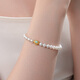 Dara (dara) nearly perfect round strong light freshwater pearl bracelet elastic rope new Chinese style bracelet bracelet birthday gift for girlfriend and wife