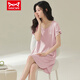 Cat Man (Miiow) Camisón suelto de color sexy modal modal para mujeres en verano estilo delgado más grasa más estilo nuevo para ropa para el hogar [color sólido sin mangas-753-fabric] m (80-100Jin [Jin equivale a 0.5 kg])