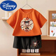 G.DuckKids Nezha: Tongtong Cotton Sweet Summer Summer Shorts New Children's Juego de dos piezas 1092# Pack Back T Wine Red + Pequeño 1098# Black Shorts 90