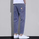 
Changdeng Jeans Men's Slim Small Foot Spring and Summer Thin Small Foot Jeans Men's Casual Slim Men's Straight Pants Blue [D826] 28