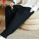 Pier Cardan Linen Pantalon Spring and Summer Chinois Loose Chinese STYLE Large taille Gat Man Wide-leg Pantalon GRAND PANTAGE D'ENTRÉE CHAUTER LANTER LANTER PANTAL COSTRAUX MODEAU MODEAU MODION PLATIQUE CHIDÉE SUMPRE SUMBRE (de haute qualité 801) 3xl 170-180jin [Jin est égal à 0,5 kg]