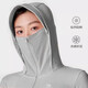 骆驼（CAMEL）正肩修身冷白皮女款原纱冰感防晒衣 724BZ0L0009 循环灰 XL