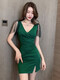 Pinbo Qiren Sexy Deep V Kleid Hip-Pack-Kleid Spa Fußbadetechniker Nachtclub KTV Arbeitskleidung 3882 Schwarz S vorgeschlagen 80-95 Jin [Jin ist gleich 0,5 kg]