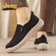 Jeep men's shoes for spring and summer canvas shoes for one foot lazy shoes breathable old Beijing cloth shoes non-slip driving casual shoes